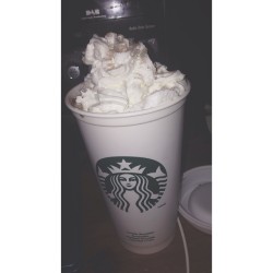 My hot chocolate will give Starbucks a run for their money. #hot #chocolate #whip #cream #starbucks #lush