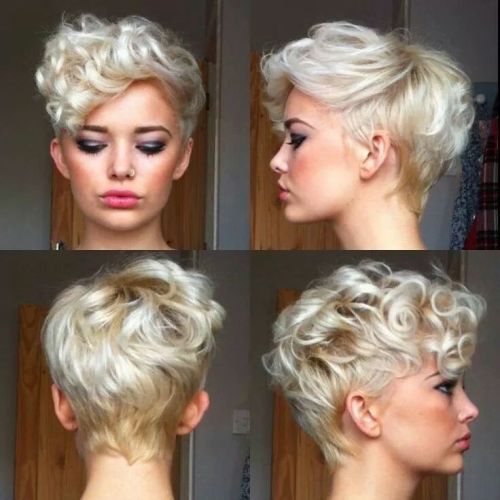 Short pixie haircuts front and back