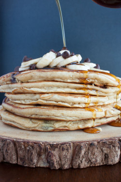 foodffs:  Peanut Butter Banana Chocolate Chip PancakesReally nice recipes. Every hour.Show me what you cooked!