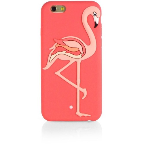 Kate Spade New York Flamingo Silicone iPhone 6 Case liked on ...