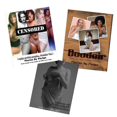 There are now 3 books to order from with uncensored images high res images from the Lens of Photos By Phelps (http://www.jpphotosbyphelps.com)and his sensual revealing passion project Venus of Willendorf Chronicles @venusofwillendorfchronicles  After