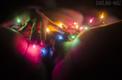 darling-maz:the warm lights felt so good against my pussy. merry christmas! [ he/they // do not remove caption ] How in the hell did that happen the cat got tangled in the Christmas lights again