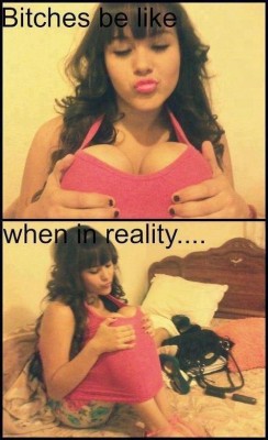 This is worse than all those teenage broads who stuff their bras&hellip; shame on her.  =_=