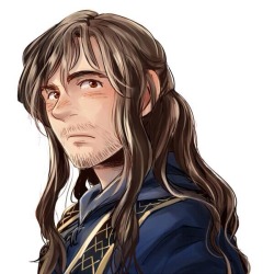 captainaddicted:  Kili the Dwarf,a fanart from a friend of someone I know from Twitter. Yes,I screamed for Kili in the movie. 
