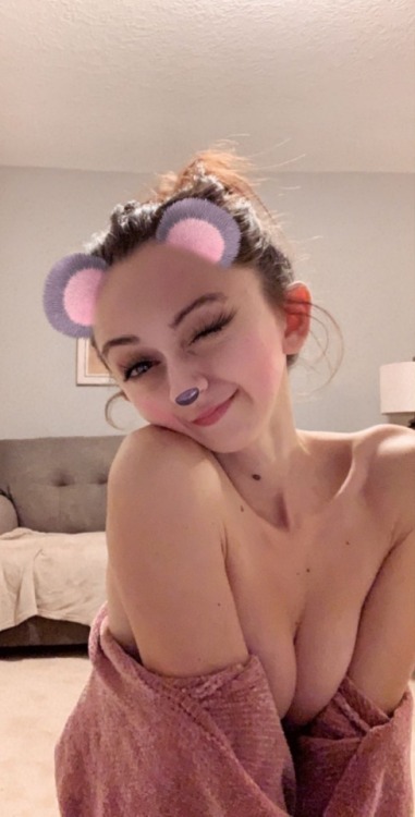 cummbunny:  I was tipsy the other night and wore only this way way too cozy sweater  If you think this is cute you need to check out the super adorable tipsy bunny in the video from that night on her onlyfans worth it’s for that alone 😍