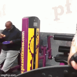 gettingtorx:  Crushin’ it at Planet Fitness. no judgment zone, y;all