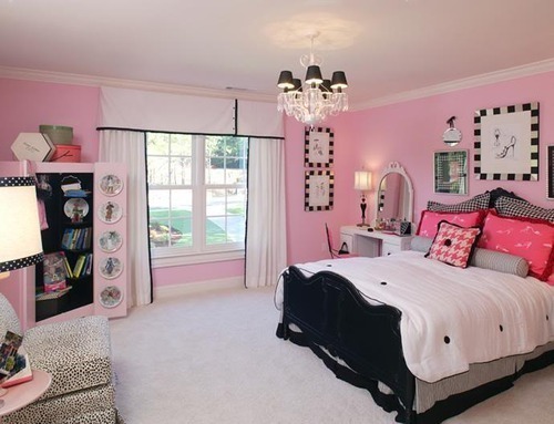 Black and purple girl bedroom ideas