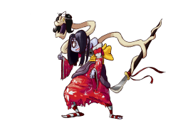 bigdead93:  alredstone:  Probably one of my favourite drawings ever made. A fusion between Squigly from Skullgirls and Hisako from Killer instict. It’s part of an hexafusion and Boneax did another one.I enjoyed way too much doing this.  Lovely
