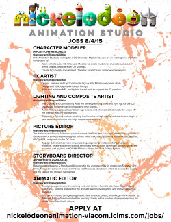 nickanimationstudio:  WORK WITH US!Are you an awesome artist/human? Come join a bunch of other awesome artists/humans at the Nick Animation Studio!We’re hiring ASAP for a bunch of positions. Especially looking for Character Modelers to start immediately.