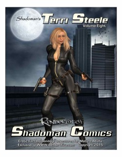 Shadoman at it again with Terri Steele Vol. 8! PLEASE NOTE: This story bridges over from Terri Steele Volume 07 as the storyline is just too huge for a single comic. Fans of this series will not be disappointed! 131 jam packed pages. Throw it into your
