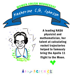 asapscience:    Our #WCW today is Katherine Johnson, the incredible woman depicted by incredible woman Taraji P. Henson in Hidden Figures!