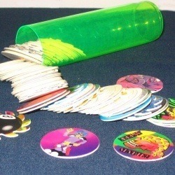 dirtyberd:  OMG this made me feel so weird inside. Pogs?!? And I def had that exact Polly Pocket 