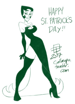callmepo:  Last of the emerald skinned ladies for St. Patrick’s Day is Ikra from Samurai Jack. (spoiler: technically a guy)  &lt; |D’‘‘‘
