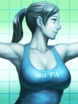 fandoms-females:wii_fit_trainer_by_bellhenge ( TMG #9 -  Gotta Keep That Body )  so fit~ &lt; |D’‘‘