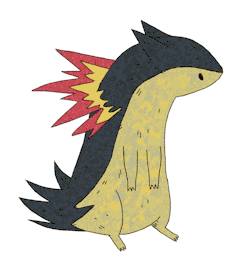 sketchinthoughts:    Typhlosion gif commission for @shannonthetitan​ !! :)   