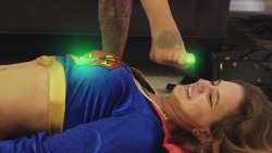 www.seductivestudios.com Supergirl is in trouble, and she HATES feet!
