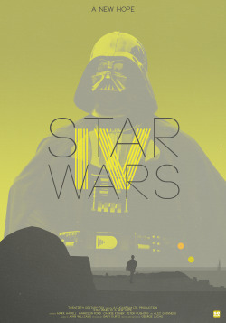 gokaiju:  Star Wars (Episode IV : A new hope) (George Lucas, 1977) Alternative Poster by Gokaiju