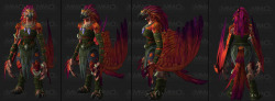 Man, if only the new (old) arakkoa would be a playable race&hellip; then i&rsquo;d have reason to actually buy the expansion XD . Those wings have some major flaws, but man, aside from the arms, wow! Look at that awesome head I also love how androgynous