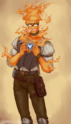 gasterfile: steampunk? i think you mean steamhunk   ( ͡° ͜ʖ ͡°) @littlebearbun won the giveaway and requested a Steampunk Grillby…. but I got WAYYYYYYY carried away and decided to draw Gaster and my trash ship Grillster too so…. i’m sorry