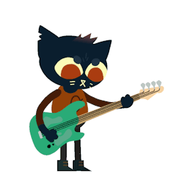 noogatdelight:In celebration of Weird Autumn being released, here’s Mae playing some bass x3!