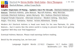 amuchmoreviciousmotivator: i really like this sherlock holmes fan fic but the time between updates is soooo long, i really hope they post a new chapter soon :\