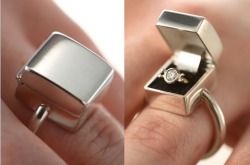 a-mini-a-day:  MINIATURE-CEPTION (miniception?)-Engagement ring ring by Greg Sims-Mini dollhouse store display with minis in it.-Miniature garden with miniature garden in it by Janit Calvo-Mini capsule toy machines that came out of capsule toy machines