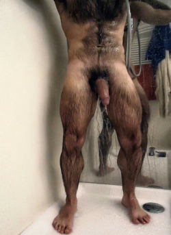 Wolverine taking a shower 