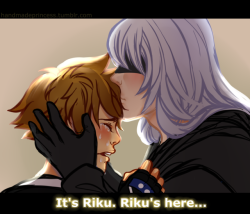 handmadeprincess:I’m late but! I wanted to participate in Soriku week ;v;Day one: Reunion! Tell me why this scene still makes me emotional?????Also this totally happened I dont know what you’re talking about