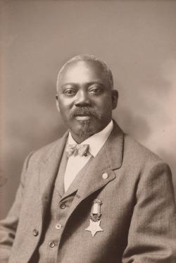 nubianbrothaz:  blackhistoryalbum:Man of Honor | Sgt. William H. Carney First African American to be awarded the Congressional Medal of Honor or his actions during the Battle of Fort Wagner during the Civil War. He served in the 54th Massachusetts Volunte