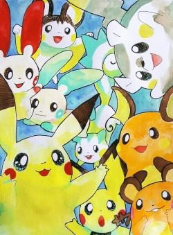 rinnai-rai:  it’s gonna get harder and harder to have every pika on one page   Patreon | Redbubble | Twitter    