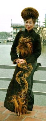 dress made entirely of human hair
