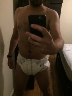 This should be enough to hold my piss after cocktails. #abdl #diaper