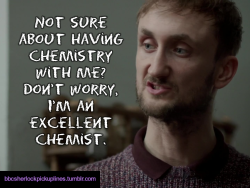 &ldquo;Not sure about having chemistry with me? Don&rsquo;t worry, I&rsquo;m an excellent chemist.&rdquo;