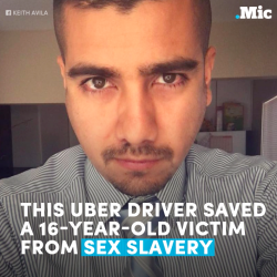 micdotcom:  An Uber driver saved a teenage girl from sex slavery — and told his story on Facebook Live (x)  honestly being aware of the conversations and actions of the people around you when you&rsquo;re in public could prevent so much sex trafficking.