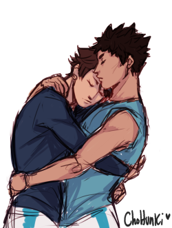 chohunki:  quick iwaoi for a good friend(AND, regarding my ask blog: im sorry for not being active on it, ive been p preoccupied but i will get to it very soon!!) 
