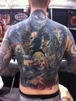 Slipknot full back piece&hellip;.now thats dedicated!