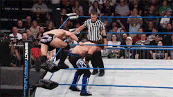 sxe-leonardo:  AJ Styles hits the Pele Kick &amp; a Super Styles Clash!  This was awesome! Yeah given the time cuts being on free TV sucked but still an amazing performance by these two!
