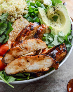 do-not-touch-my-food:  Honey Chipotle Chicken Bowls with Lime Quinoa