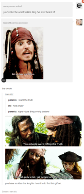 arwcnevenstar:  I feel like the Pirates of the Caribbean fandom deserves more appreciation 