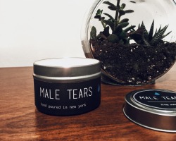 zeynaiman:  zeynaiman:  White Tears, White Feminist Tears, and Male Tears Candles are all available for pre-sale right now in my Etsy Shop for the holidays! BOGO half off sale when you buy a full set. Orders ship 12/9. https://www.etsy.com/shop/zunnur