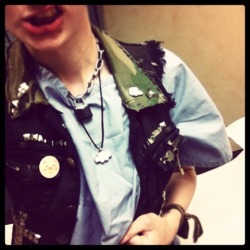 Okay doc, I&rsquo;ll wear your silly gown. But the vest is staying on. \m/