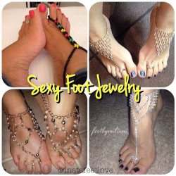 cumxxx:  🌟”Sexy Foot Jewelry”🌟 🌟 @thecurvygoddess1 🌟 @mistress_felina 🌟 @the_divas_feet 🌟 @_feetbymiliani #foot #feet #footfetish #pés #prettyfeet #beautifulfeet #barefoot #barefeet #toes #toering #girlsfeet #cutetoes #soles #footworship