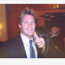 sashabankswwe:  Found this picture of Chris Jericho and I when I was 16 haha! If you haven’t heard the podcast already go check out  Talk is Jericho now on podcast 1! #likeaboss