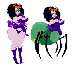 dacommissioner2k15:  ironbloodaika:  grimphantom2:  slbtumblng:  Queenie Velmie.   WOW…..i was expecting this but wasn’t prepared….dem hips and legs!!!  DAMN  Well this is one way to help with my phobia of big spiders!! 