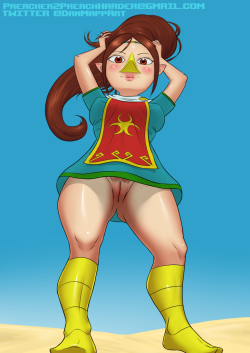 lusty-sketchies:  Alt version of an earlier commission of grown-up Medli - now with her dress covering her tits! (still no panties though, whoops)~Commission info Email: Preacher2PreachHarder at gmail dot com Twitter - Tumblr - Pixiv - Hentai-Foundry