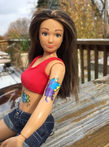 Realistic barbie doll