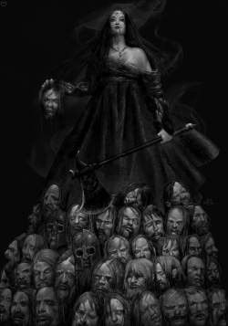 mad-girl-asylum:  Bloody Alice of Abergavenny by Kid-Eternity©.‘  The story of Alice of Abergavenny.Her Welsh-Norman lover took her with him during the Fitzgerald-led Norman invasion of Ireland in 1170 and although the Normans were massively outnumbered