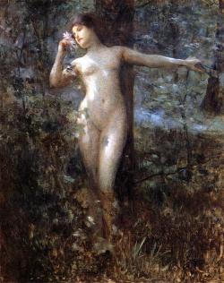Julius LeBlanc Stewart - Nude in the Forest (pre 1919)