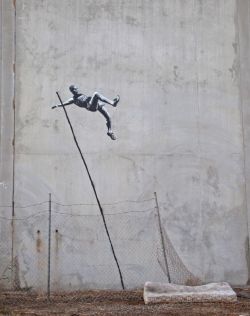 The great escape (street art by Banksy)