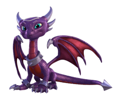 weirdlanders: skylandsacademyforum:  New images of Cynder in the upcoming Season of Skylanders Academy!  Think Spyro is the only purple-skinned, wisecracking, devil-may-care  dragon in the Skylands? Well, actually he is. But there’s also Cynder,  an